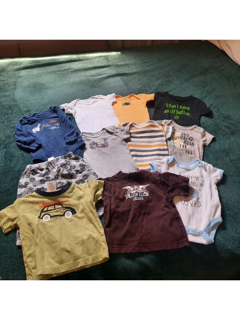 Lot Of 11 Piece Baby Boy Infant 3-6 Months, Shirt, Bodysuit Pant